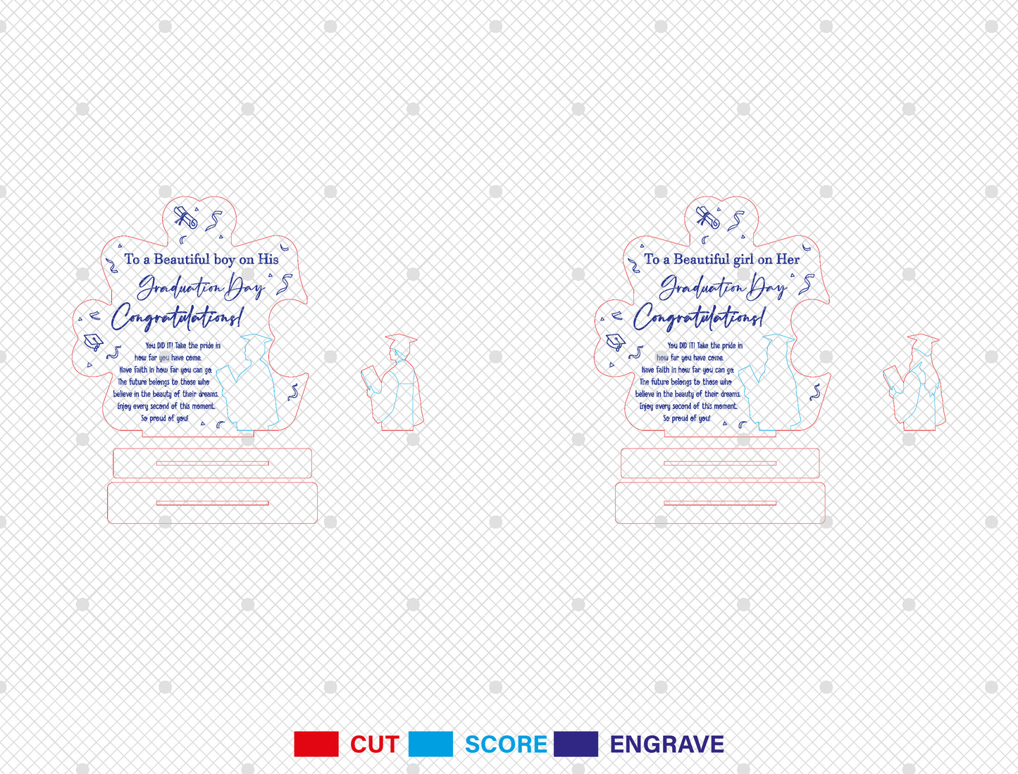 Graduation Quote Sign SVG Laser Cut File for Glowforge and LightBurn
