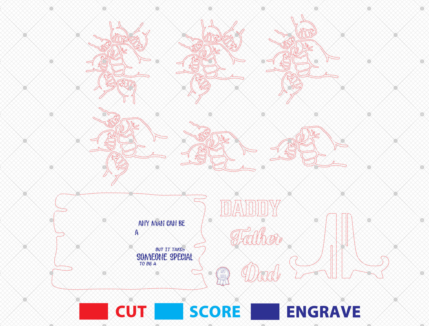 Personalized Daddy Sign “Someone Special To Be A Dad” SVG Laser Cut File