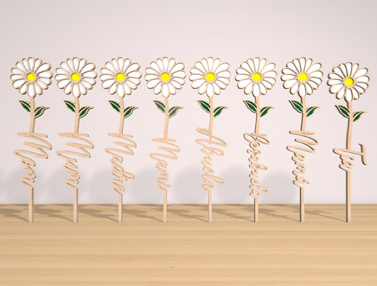 Flower Gift Box Laser Cut File Bundle | Mom Floral Keepsake Box | Multilayer Wooden Design | Glowforge, xTool, LightBurn, etc.