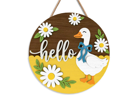 Goose Door Hanger SVG Laser Cut File for xTool and Glowforge