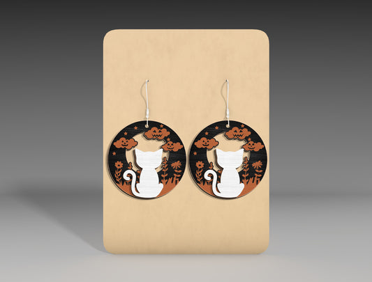 Halloween Deer Earrings SVG Bundle 5 Designs for LightBurn Glowforge xTool