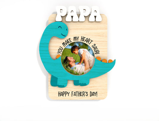 Father's Day Photo Frame Magnet SVG Bundle Laser Cut File for Glowforge and LightBurn