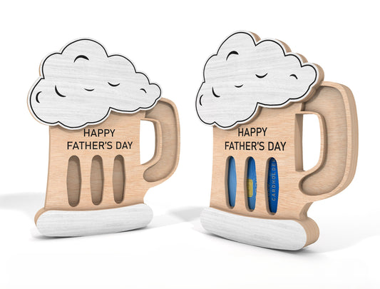 Beer Mug Gift Card Holder SVG for LightBurn and Glowforge Users