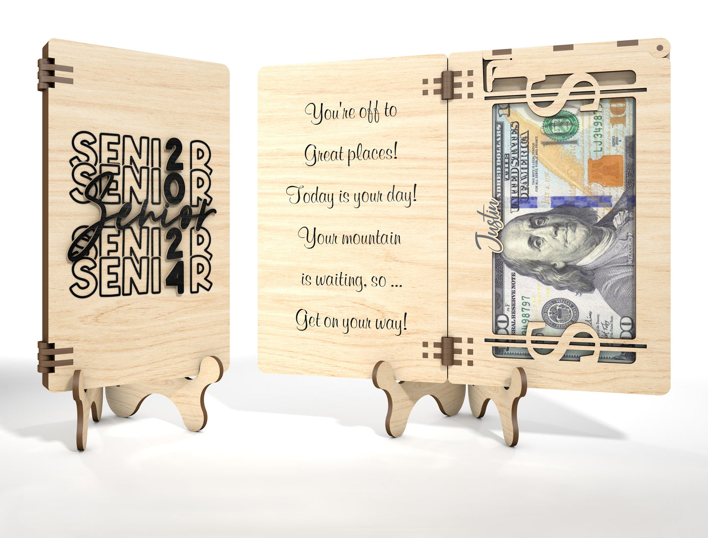 Graduation Money Holder Card SVG for Glowforge and LightBurn