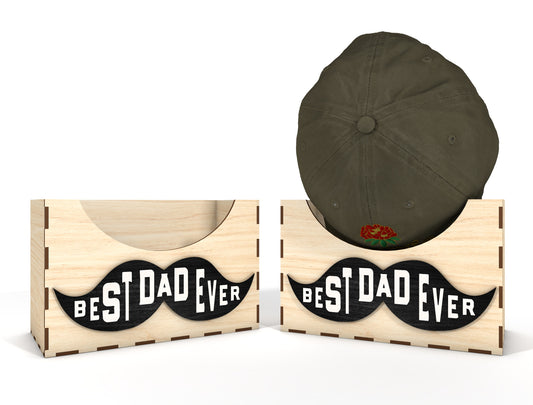 Personalized Dad Hat Holder SVG Bundle Laser Cut File for LightBurn and xTool