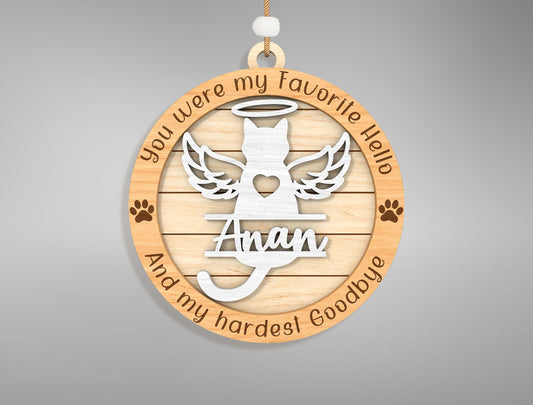 Personalized Pet Memorial Ornament SVG Bundle for LightBurn and Glowforge
