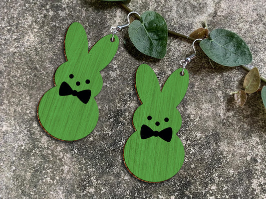 Easter Bunny Earrings SVG Bundle 15 Cute Pastel Rabbit for Glowforge