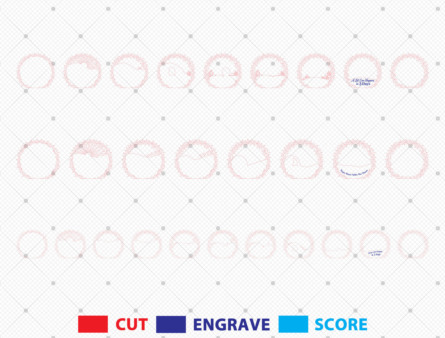 Easter Cross Multilayer SVG Bundle Jesus Scene for Glowforge and xTool