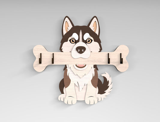 Dog Breed Key Holder SVG Bundle for Glowforge and LightBurn