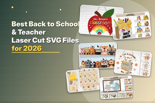 Back to School & Teacher Laser Cut SVG Files for 2026