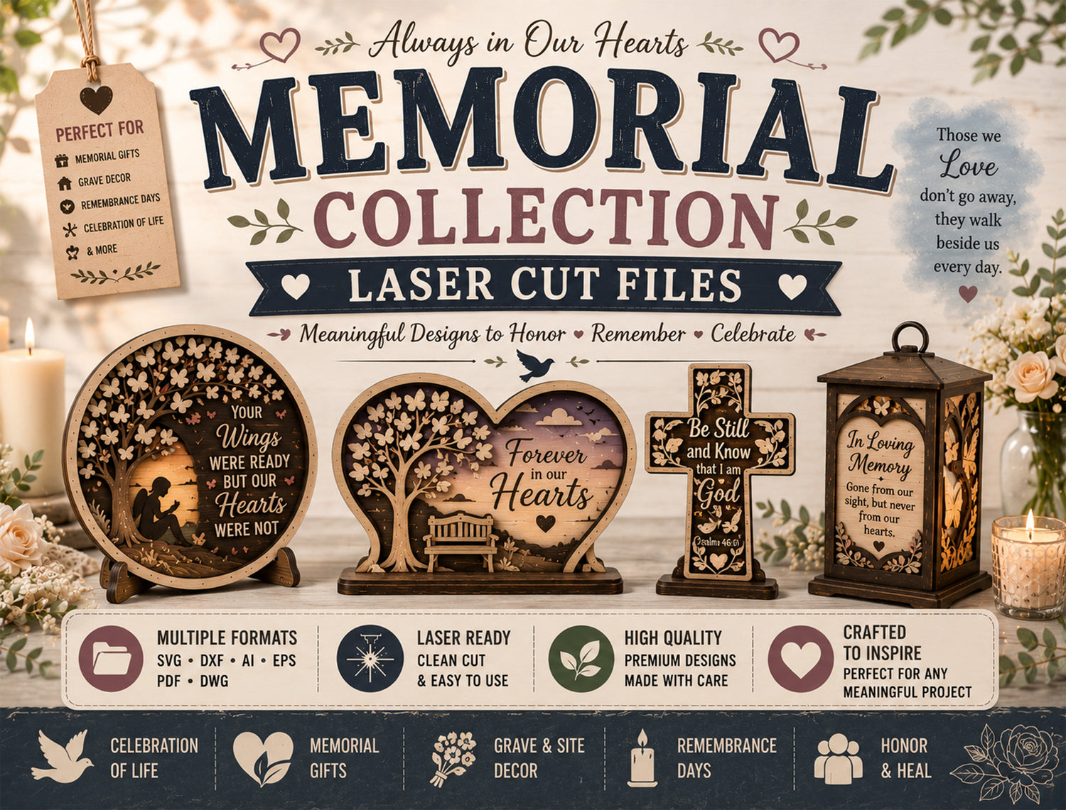 Memorial SVG & Laser Cut Files