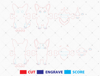 Personalized Dog Key Holder SVG Bundle for Glowforge and LightBurn