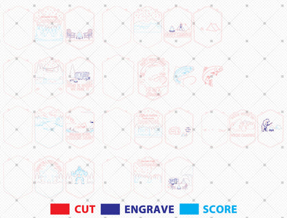 Camping Sign SVG Bundle “Home Is Where We Park It” for Glowforge