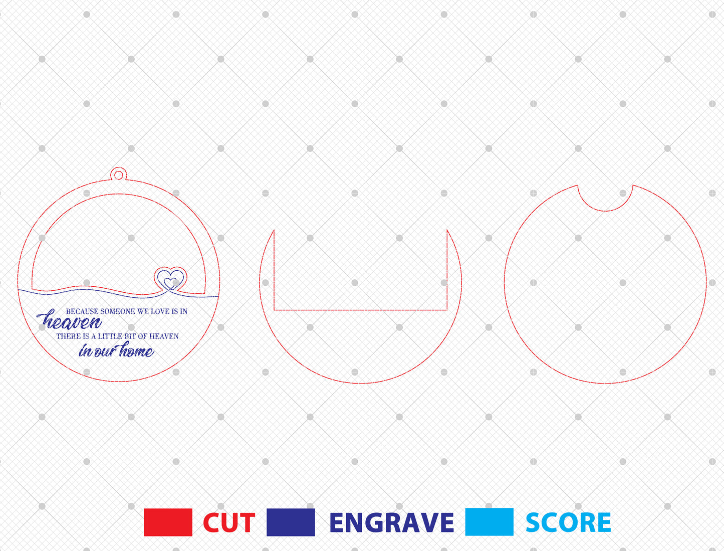 Photo Memorial Ornament SVG for xTool and Glowforge