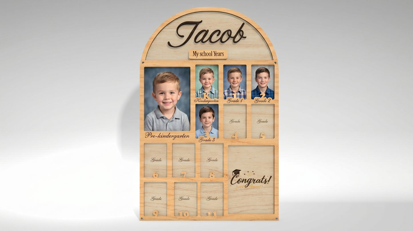 School Journey Photo Frame SVG