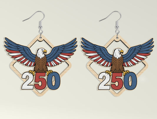 Patriotic Teardrop Earring SVG Bundle Laser Cut File for Glowforge