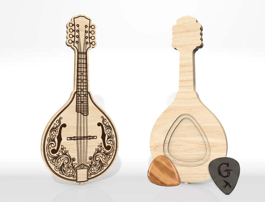 Guitar Pick Holder SVG Bundle 12 Laser Cut Designs