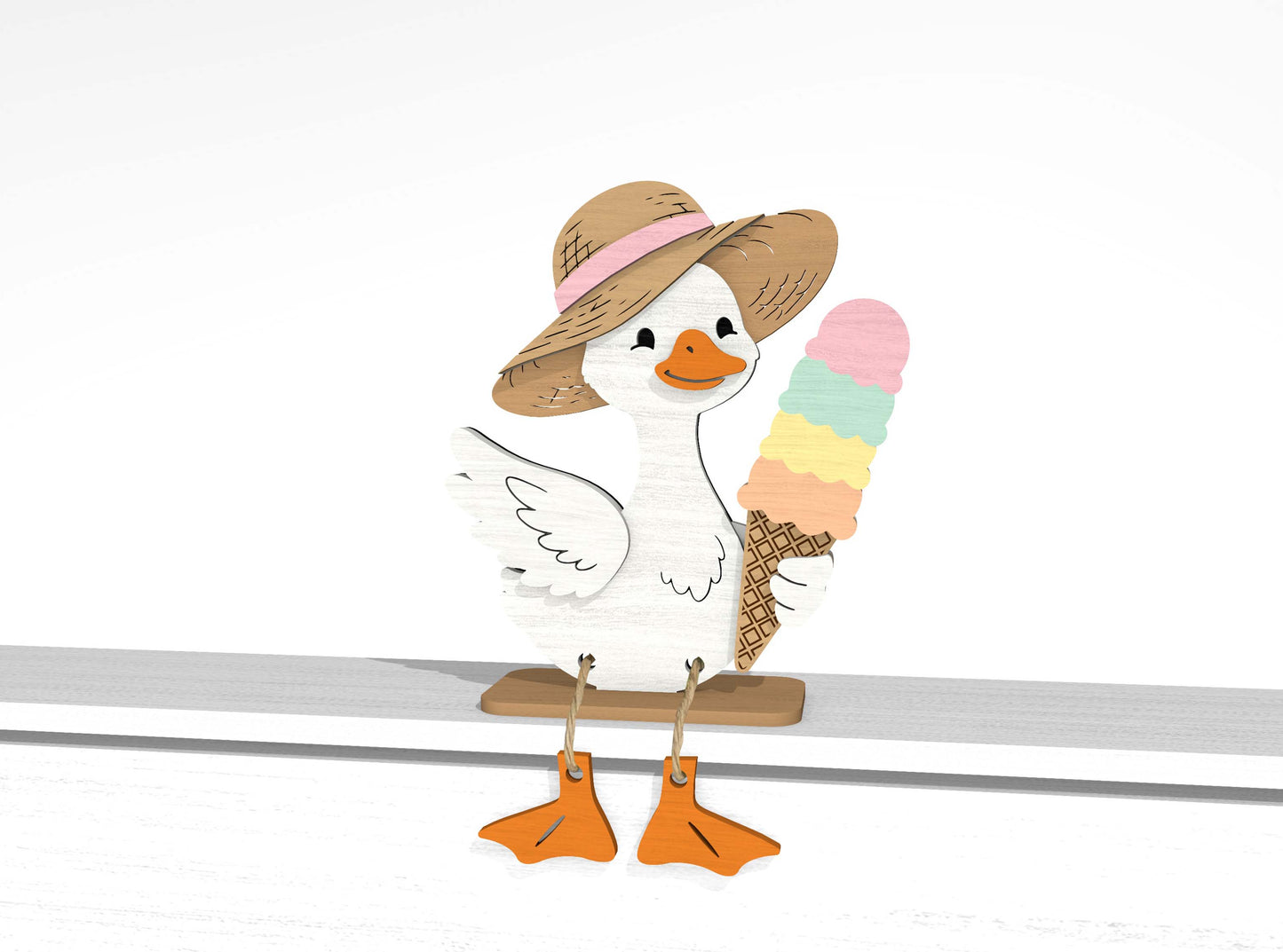 Summer Shelf Sitter SVG Bundle for Glowforge, xTool, or LightBurn