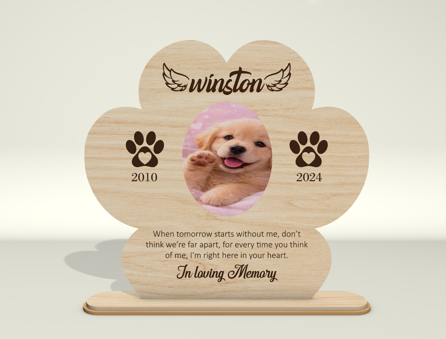 Dog Memorial Photo Frame SVG Bundle for Glowforge and LightBurn Users