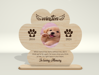 Dog Memorial Photo Frame SVG Bundle for Glowforge and LightBurn Users