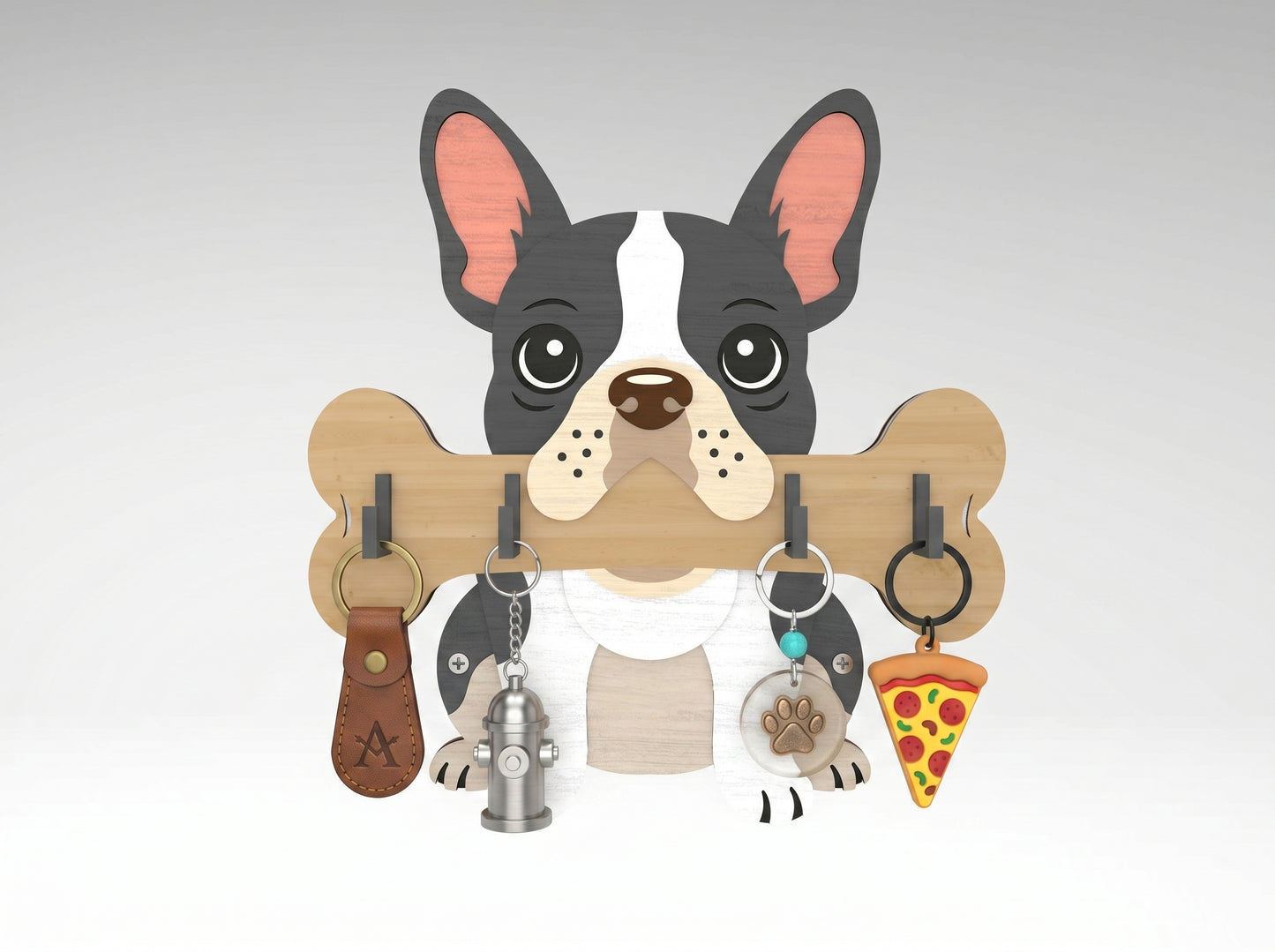 Dog Key Holder SVG Bundle for xTool, Glowforge, or LightBurn