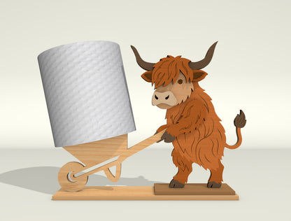 Animal Toilet Holder SVG Bundle for Glowforge, xTool, or LightBurn