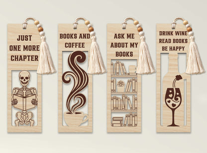 Bookmark SVG Bundle Laser Cut File for Glowforge and LightBurn