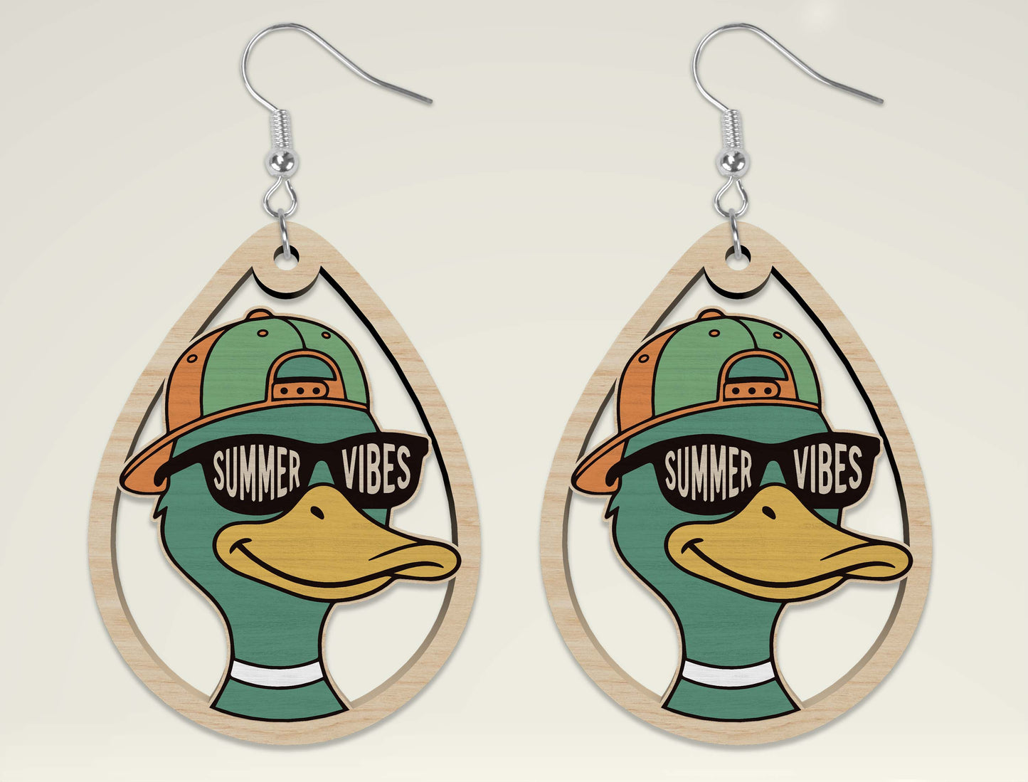 Summer Animal Earring SVG Bundle Laser Cut File for Glowforge and xTool
