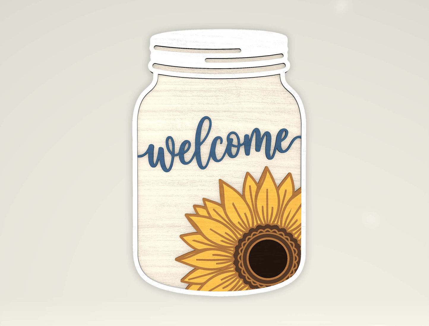 Summer Mason Jar Sign SVG Bundle for Glowforge and LightBurn