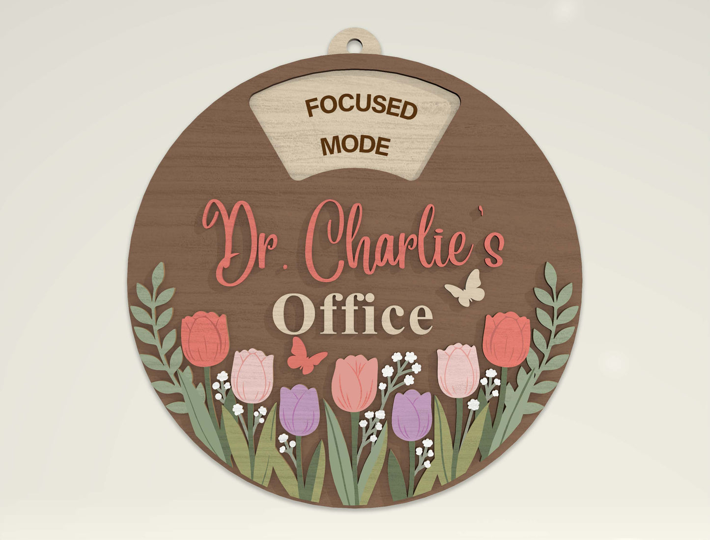 Personalized Office Door Sign SVG Bundle for Glowforge and LightBurn
