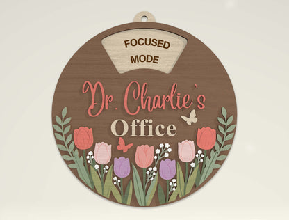 Personalized Office Door Sign SVG Bundle for Glowforge and LightBurn
