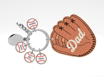 Personalized Dad Keychain SVG Bundle for Glowforge and LightBurn