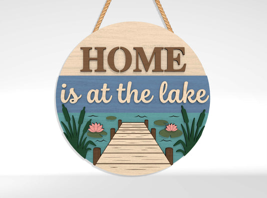 Lake Life Welcome Sign SVG Bundle with 10 Designs for Glowforge
