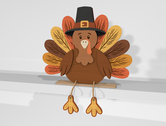 Thanksgiving Fall Shelf Sitter SVG Bundle for Glowforge xTool LightBurn 10 Designs