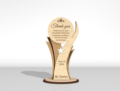 Wooden Award Trophy SVG Bundle 18 Designs for Glowforge xTool LightBurn