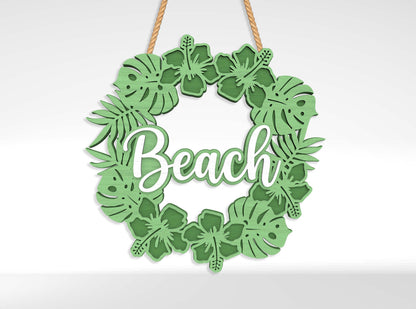 Beach Welcome Sign SVG Bundle with 10 Designs for xTool and Glowforge