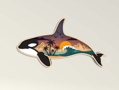 Multilayer Sea Animal SVG Bundle Laser Cut File for xTool and Glowforge