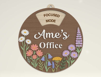 Personalized Office Door Sign SVG Bundle for Glowforge and LightBurn