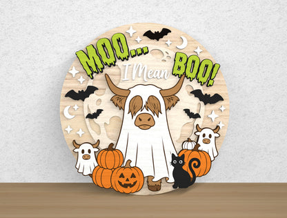 Halloween Door Hanger SVG Bundle 10 Designs for xTool Glowforge LightBurn