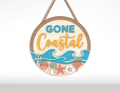 Hello Summer Sign Bundle SVG Laser Cut File for Glowforge and LightBurn