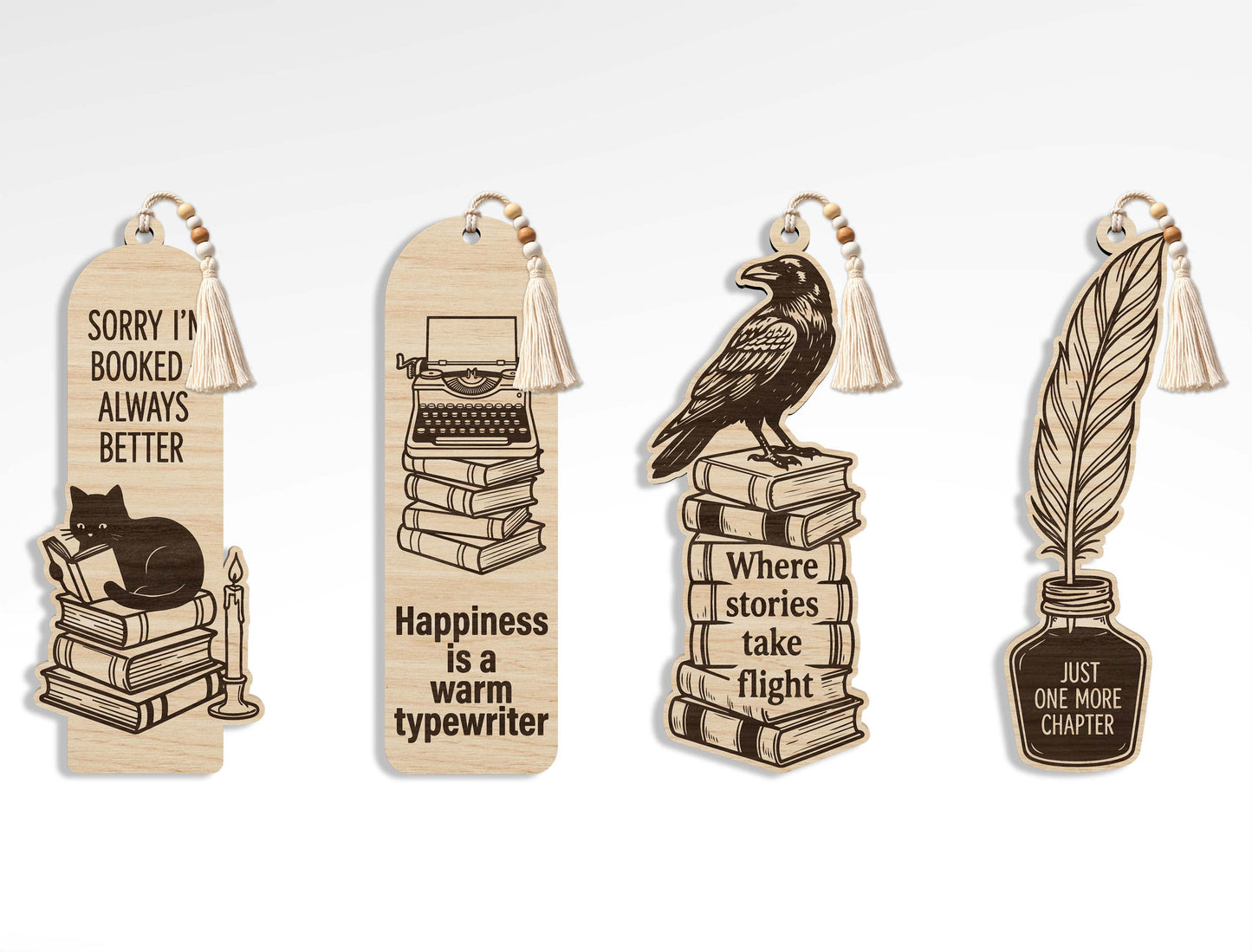 Bookmark SVG Bundle 28 Designs for Glowforge and xTool
