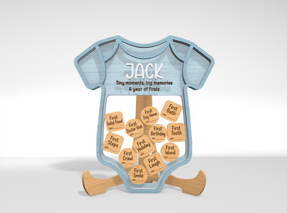Baby Milestone Memory Bank SVG Laser Cut File for Glowforge