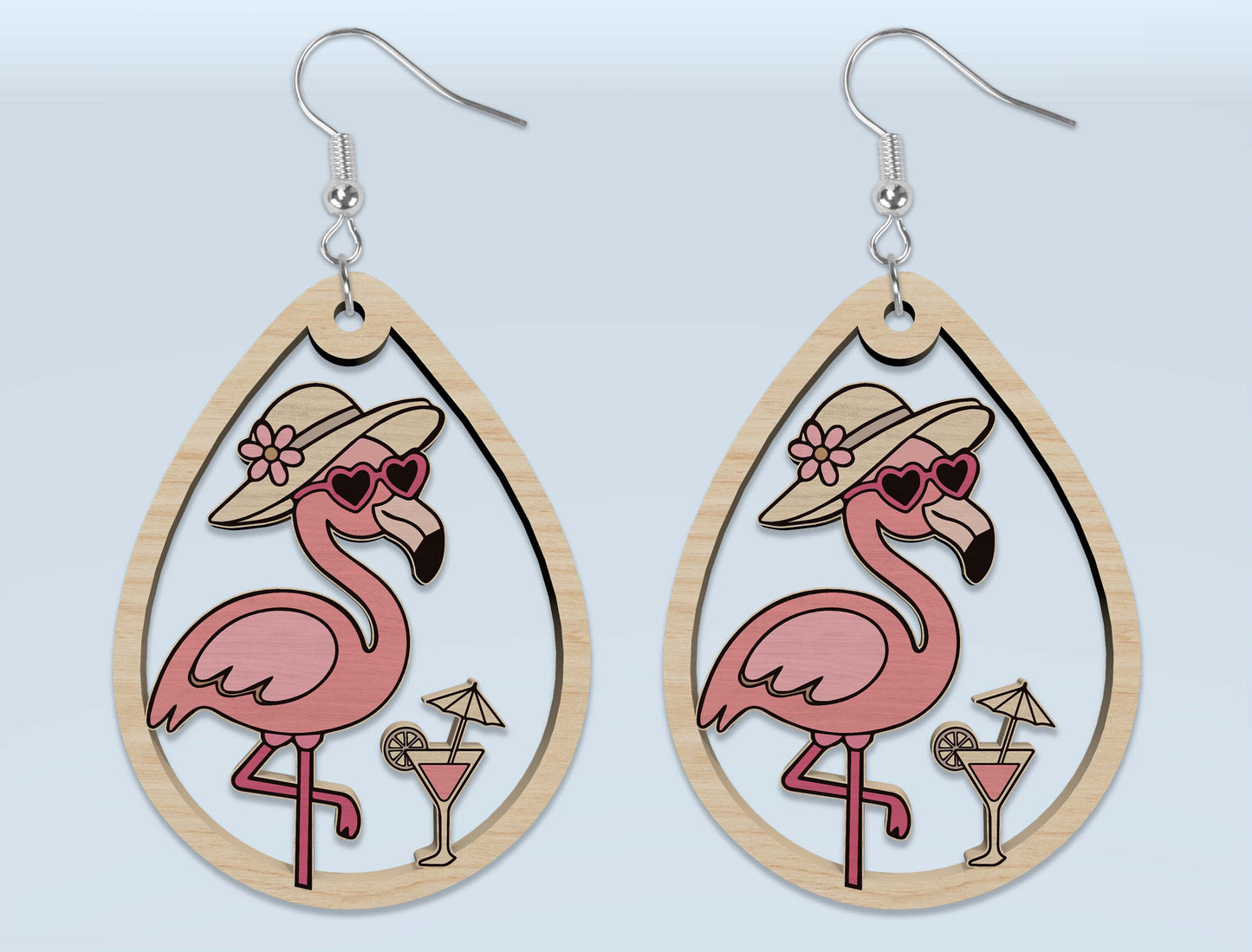 Summer Animal Earring SVG Bundle Laser Cut File for Glowforge and xTool