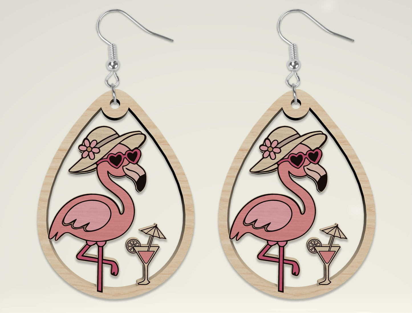 Summer Animal Earring SVG Bundle Laser Cut File for Glowforge and xTool