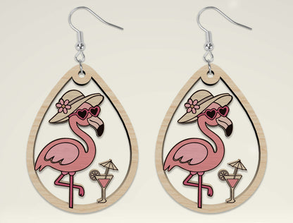 Summer Animal Earring SVG Bundle Laser Cut File for Glowforge and xTool