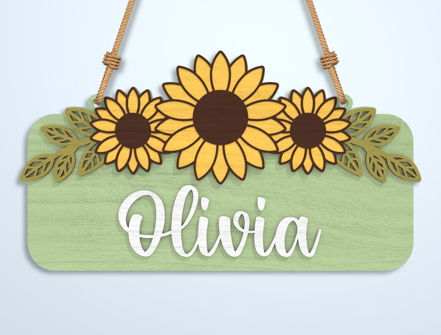 Kids Name Sign SVG Bundle File for Glowforge and xTool