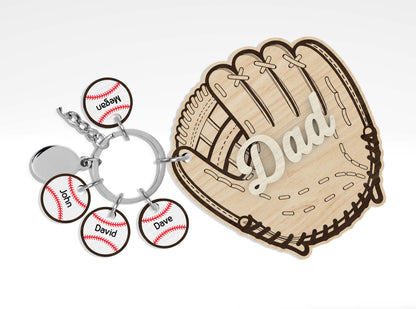 Personalized Dad Keychain SVG Bundle for Glowforge and LightBurn