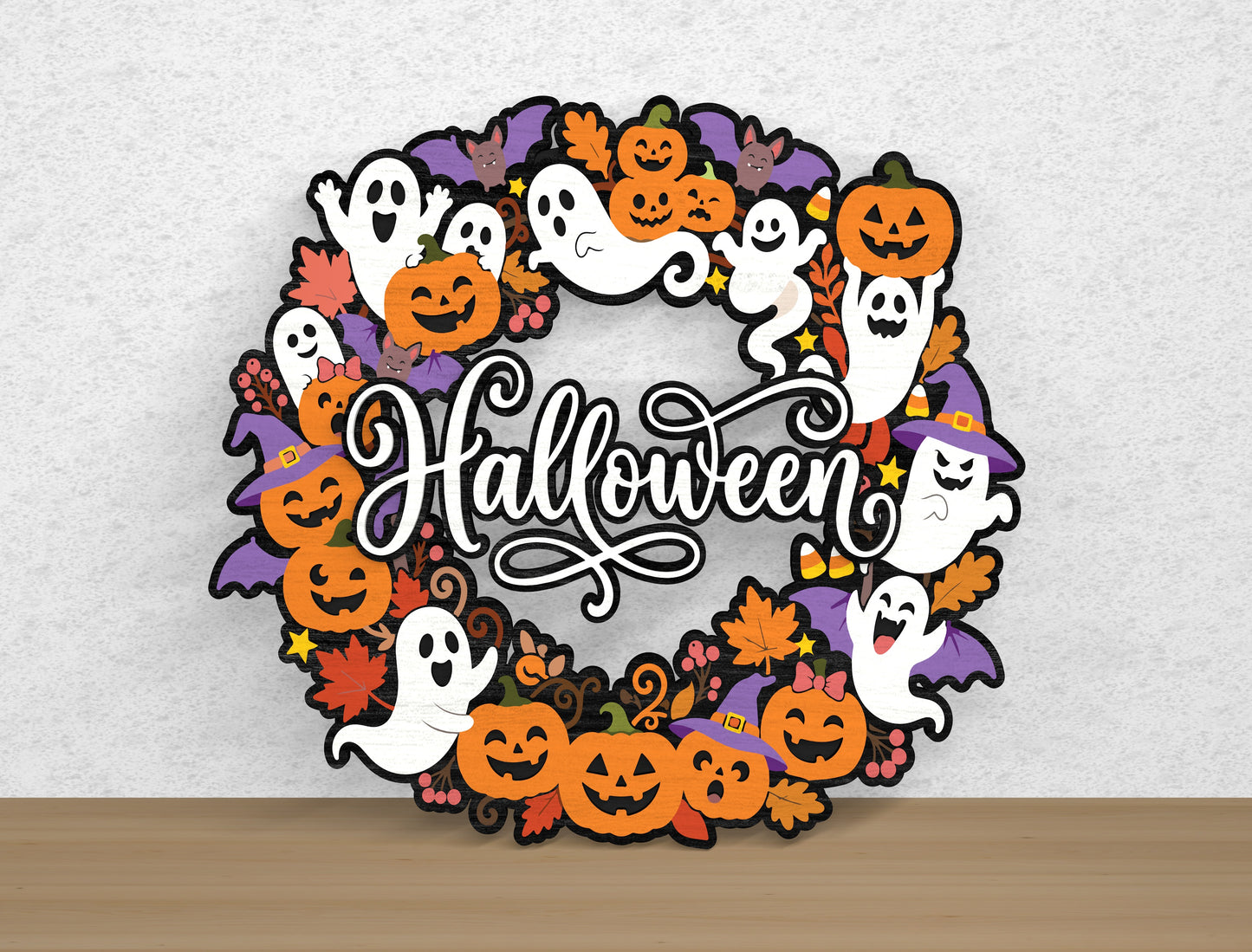 Halloween Door Hanger SVG Bundle 10 Designs for xTool Glowforge LightBurn