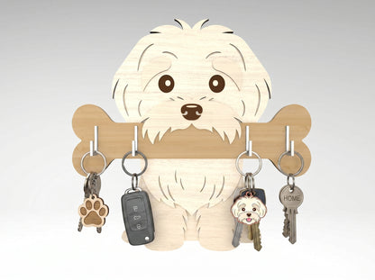 Dog Key Holder SVG Bundle for xTool, Glowforge, or LightBurn