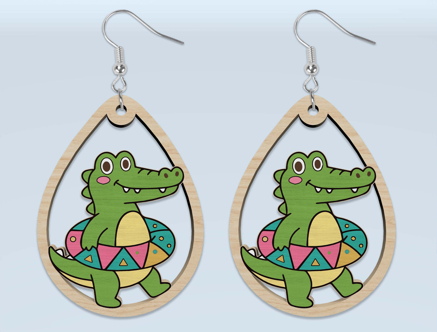 Summer Animal Earring SVG Bundle Laser Cut File for Glowforge and xTool